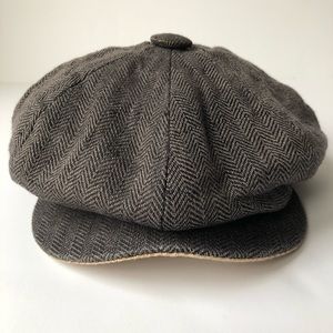 Goorin Bros Tweed Newsboy Cap Gray size Medium